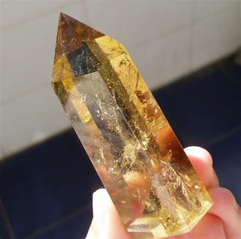 1pcs 100g Natural Citrine Quartz Crystal Smoky Transparent Point Healing-in Stones from Home ...