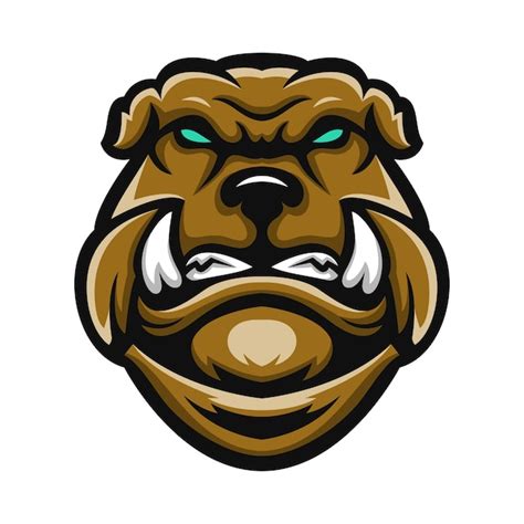 Premium Vector | Bulldog mascot logo