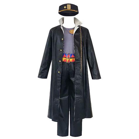 Buy ZZZymh JoJo's Bizarre Adventure Kujo Jotaro Cosplay Costume Jotaro ...