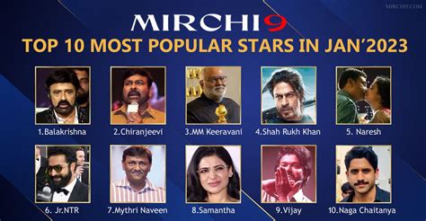 M9News Top 10 Most Popular Stars In January 2023