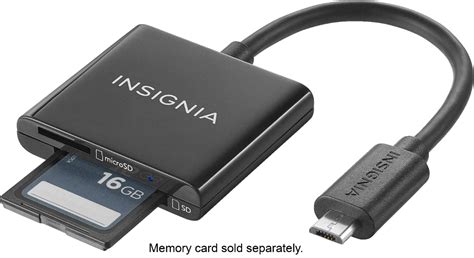 Questions and Answers: Insignia™ Micro USB Memory Card Reader Black NS ...