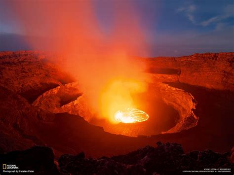 Nyiragongo Lava Lake - Congo | Volcano pictures, Democratic republic of ...