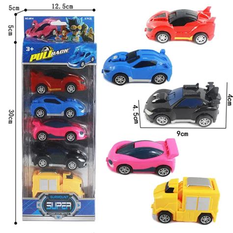 5pcs/set Mini Watch Car Diecast Cars Model Transformation Watch Cars ...