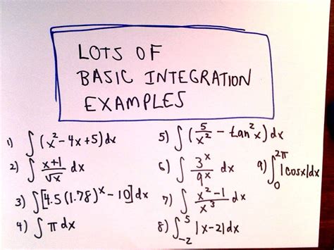 Lots of Basic Antiderivative / Integration / Integral Examples - YouTube