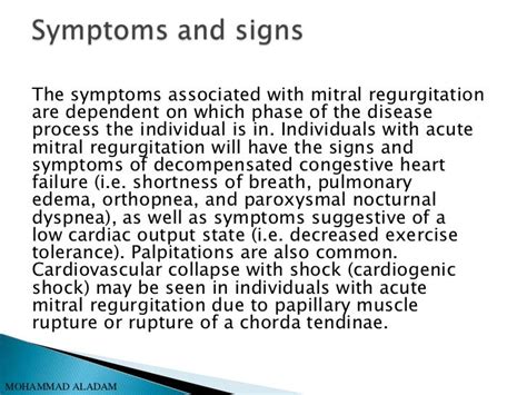 Mitral valve regurgitation