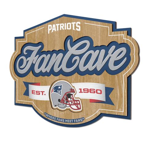 Officially Licensed NFL New England Patriots Fan Cave Sign - 20660243 | HSN