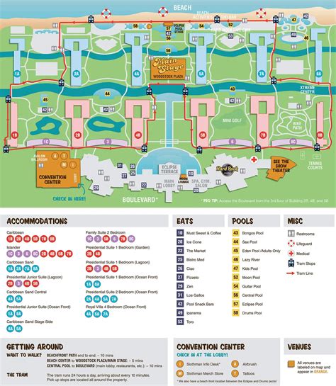 Hard Rock Hotel & Casino Punta Cana resort map - Guide To DR