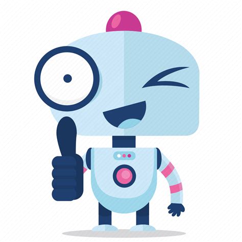 Emoji, emoticon, robot, sticker, thumbs, up icon - Download on Iconfinder
