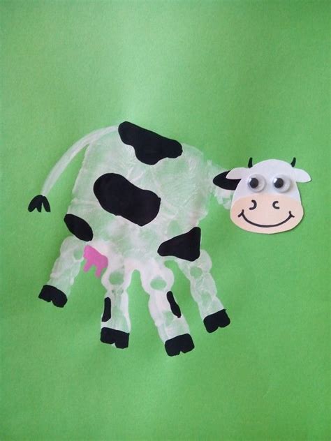 Cow handprint art – Artofit