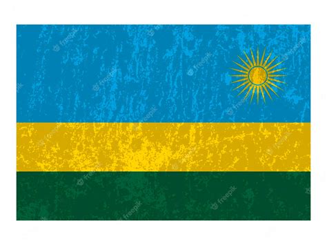 Premium Vector | Rwanda flag official colors and proportion vector ...