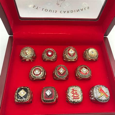 St Louis Cardinals World Series Championship Rings Set - Punk Dark