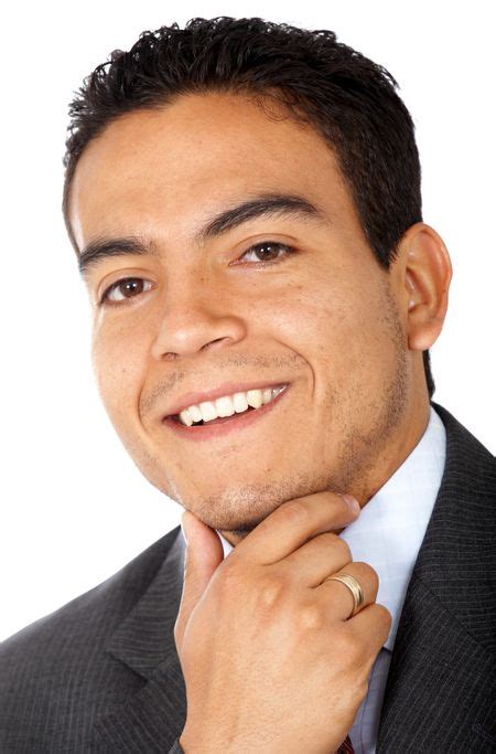 business man smiling isolated over a white background | Freestock photos