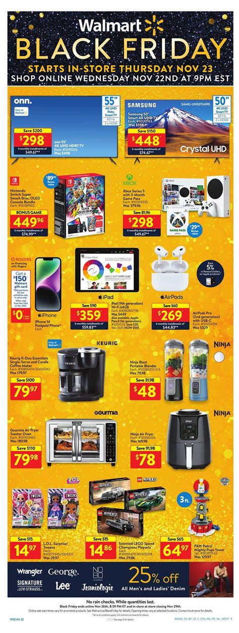 Walmart Black Friday Flyer November 23 to 29, 2023