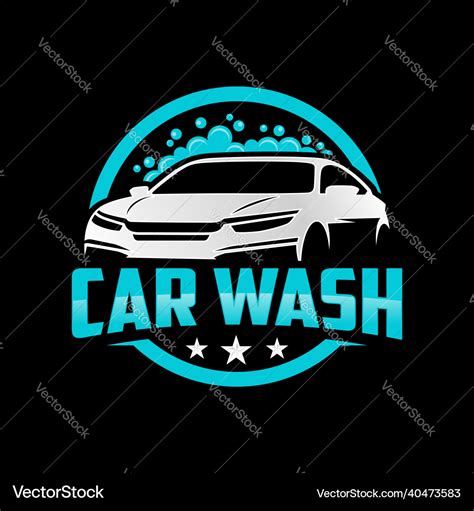 Car wash logo design template Royalty Free Vector Image