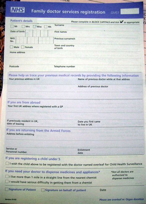 NHS family doctor registration form | The official NHS regis… | Flickr