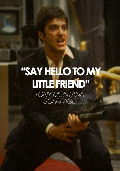 TONY MONTANA QUOTE SCARFACE 1983 | Scarface quotes, Scarface movie, Favorite movie quotes