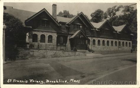 St. Francis Friary Brookline, MA Postcard