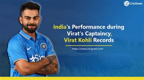 India's Performance during Virat's Captaincy, Virat Kohli Records - CricGram