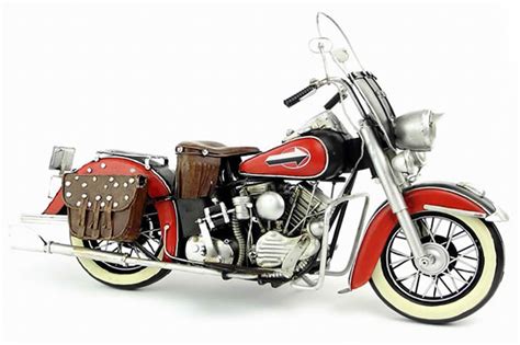 Handmade Antique Model Kit Motorcycle-1952 Harley FL Motorcycle - FeelGift