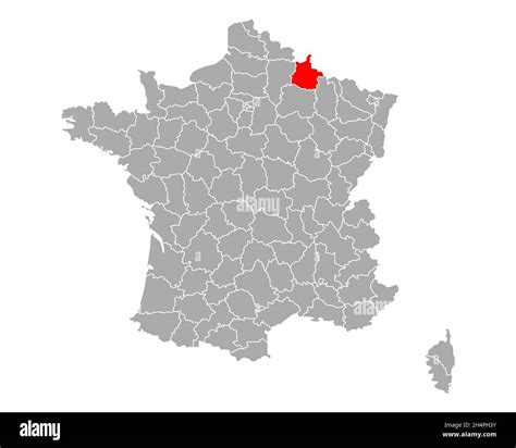 Map of Ardennes in France Stock Photo - Alamy