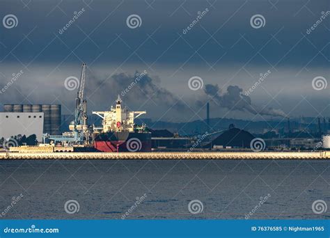 Heavy Industry and Pollution Stock Image - Image of black ...