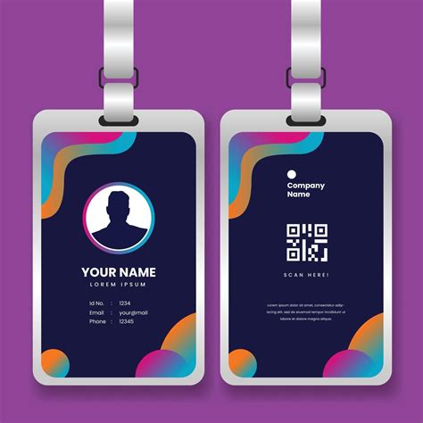 professional corporate id card template with mockup 2741082 Vector Art at Vecteezy