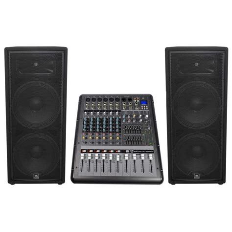 JBL JRX225 Dual 15" 4000w DJ/PA Speakers+Powered 8-Channel Mixer w/USB/Effects - Walmart.com ...