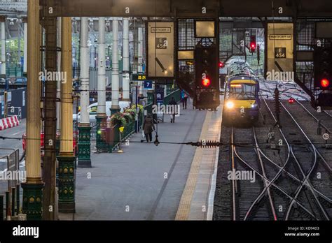 Edinburgh Waverley Railway Station Edinburgh, Scotland Stock Photo ...