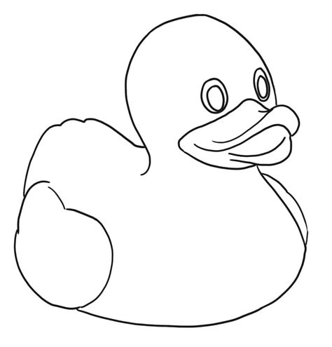 Basic Rubber Duck coloring page - Download, Print or Color Online for Free