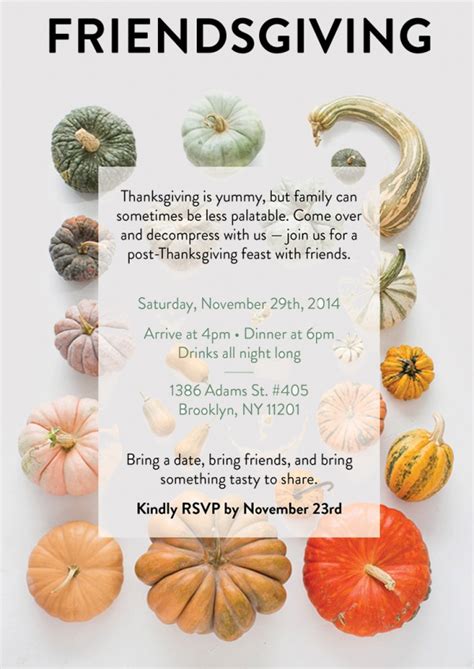 FREE 15+ Friendsgiving Invitation Designs in Vector EPS | AI