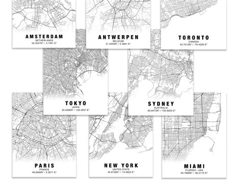 A city map poster or wall art print canvas | Upwork