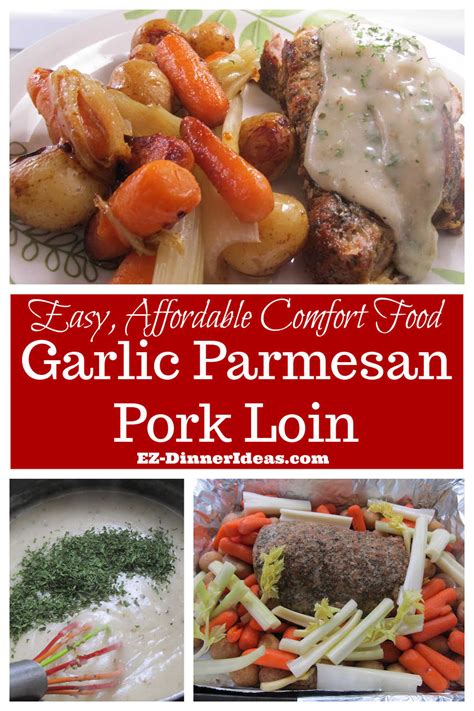 Roasted Pork Loin Recipe | Garlic Parmesan Pork Loin