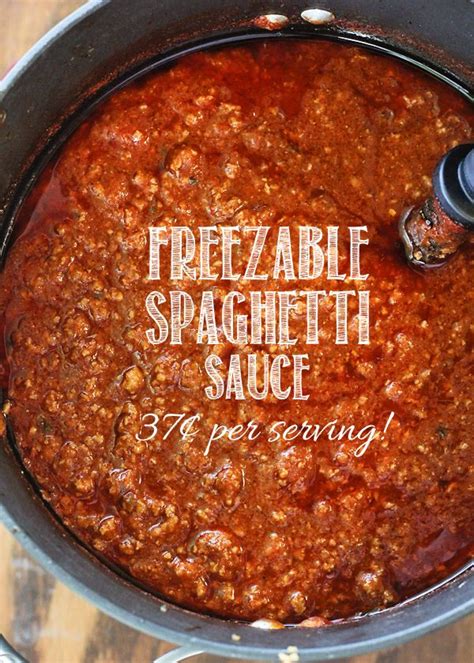 Homemade Freezable Spaghetti Sauce - Busy Mommy | Recipes, Food, Spaghetti sauce recipe