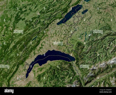 Vaud, canton of Switzerland. High resolution satellite map Stock Photo - Alamy