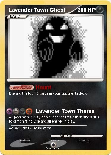 Pokémon Lavender Town Ghost 4 4 - Haunt - My Pokemon Card