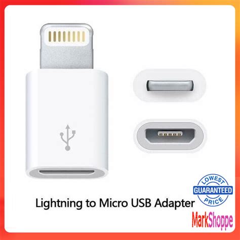 【MARK】 OTG Adapter Android / v8 to iPhone / iOS | Lazada PH