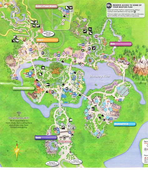 Disney's Animal Kingdom - 2016 Park Map