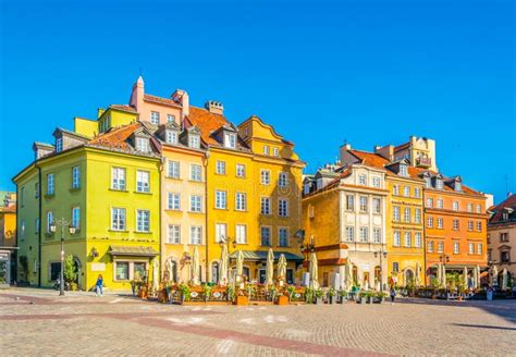 View of Restaurants Situated on the Castle Square of the Old Town of ...