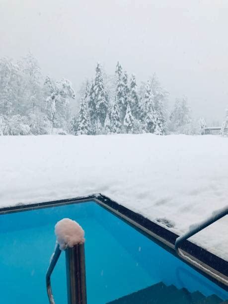 Swimming Pool Snow Winter Mountain Stock Photos, Pictures & Royalty-Free Images - iStock