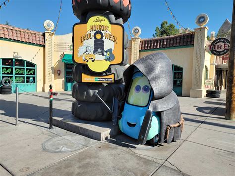 Guido Photo Spot Dresses Up for Halloween in Cars Land at Disney California Adventure ...