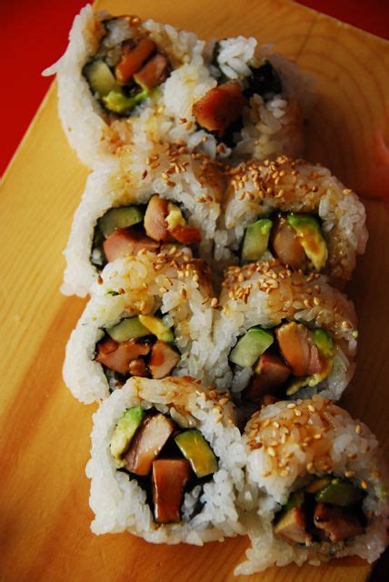 Teriyaki Chicken Roll - Sushi | Sushi recipes, Food, Teriyaki chicken sushi