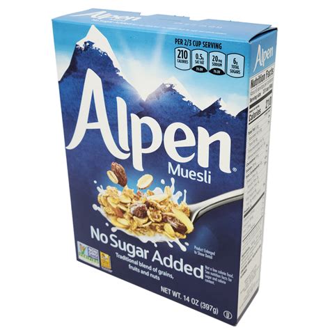 Low Sodium Alpen No Sugar Added Cereal-14 oz. - Healthy Heart Market