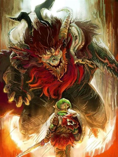 Link vs Ganon | Legend of zelda, Video game logic, Video game art