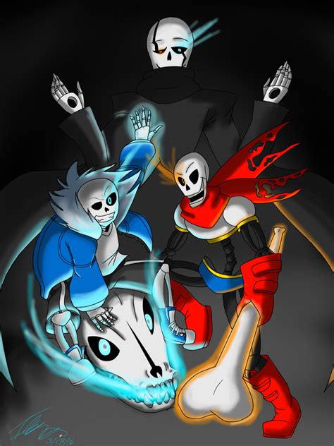 Undertale- Sans, Papyrus, and Gaster by Ithiliam on DeviantArt