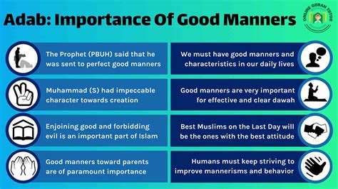 Adab: The Importance of Good Manners in Islam - Quran For kids