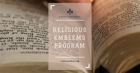 What is the Cub Scout Religious Emblems Program? ~ Cub Scout Ideas