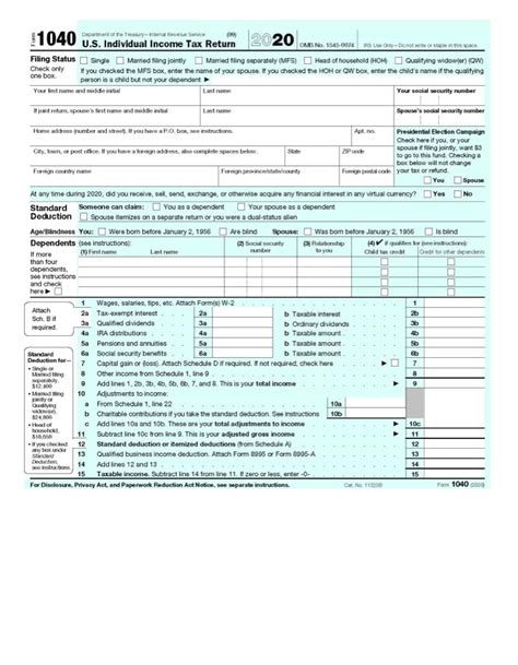 1040 Long Form 2023 - Printable Forms Free Online