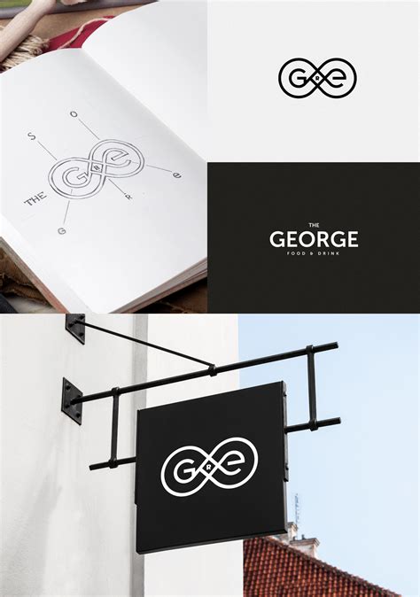 The George pub on Behance