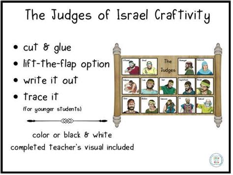 The Judges of Israel Song and Craftivity | Bible Fun For Kids