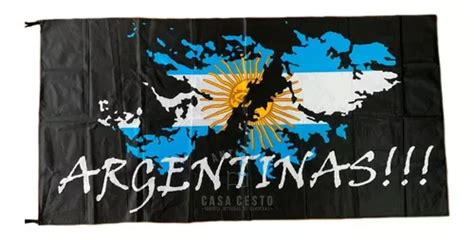 Bandera Malvinas Argentinas 75x150cm - Reforzada